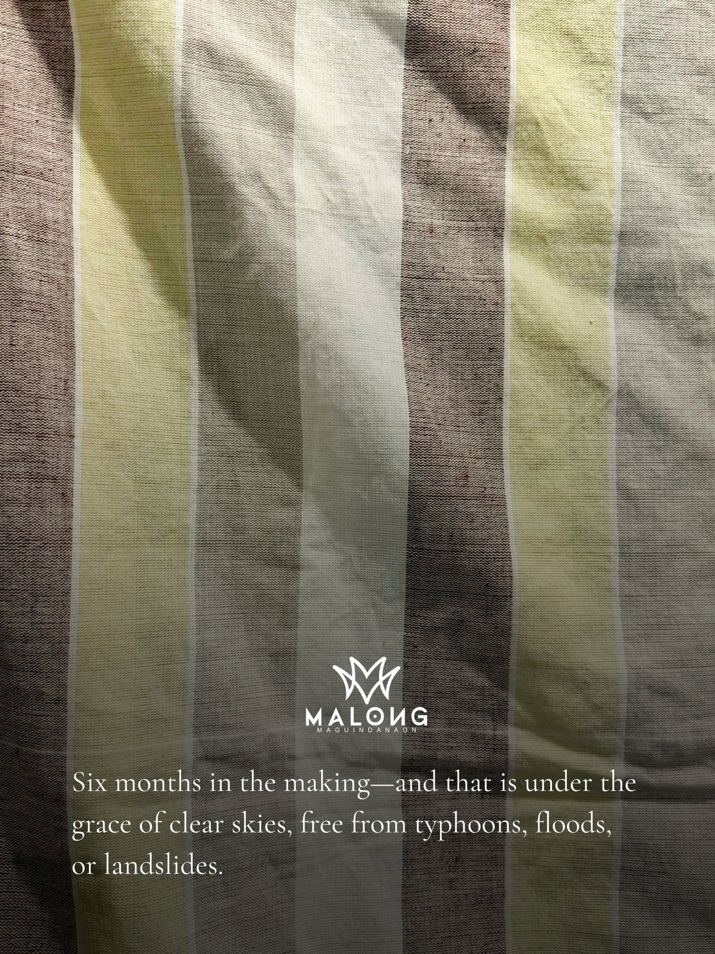 Inaul Maguindanaon Malong with Natural Pure Philippine Cotton & Natural Dye