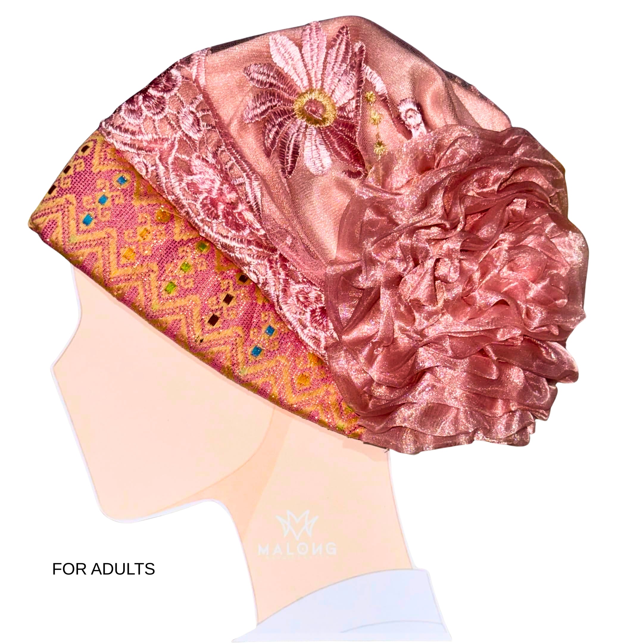 Inaul Flower Sukob – Ready-to-Wear Traditional Head Covering