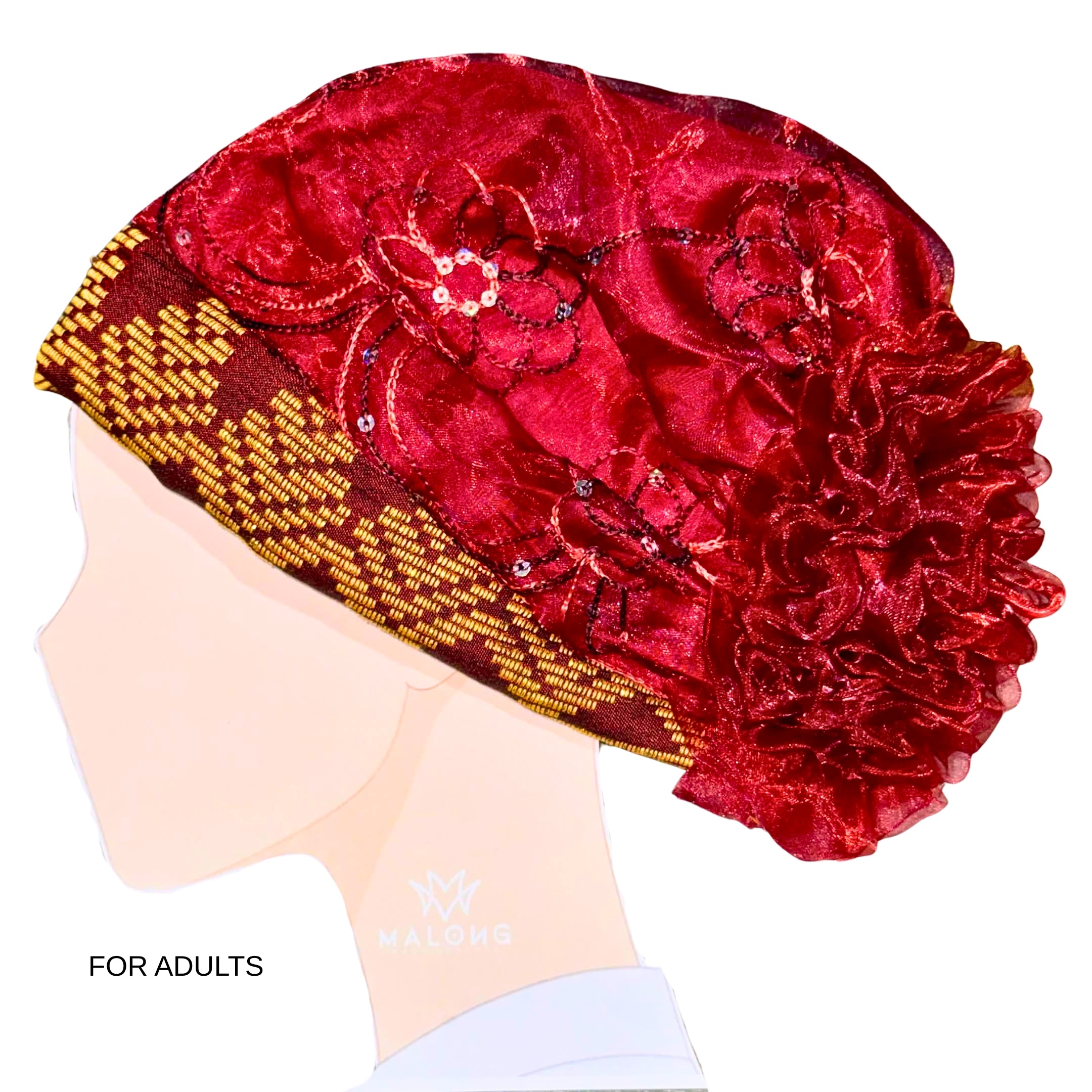 Inaul Flower Sukob – Ready-to-Wear Traditional Head Covering