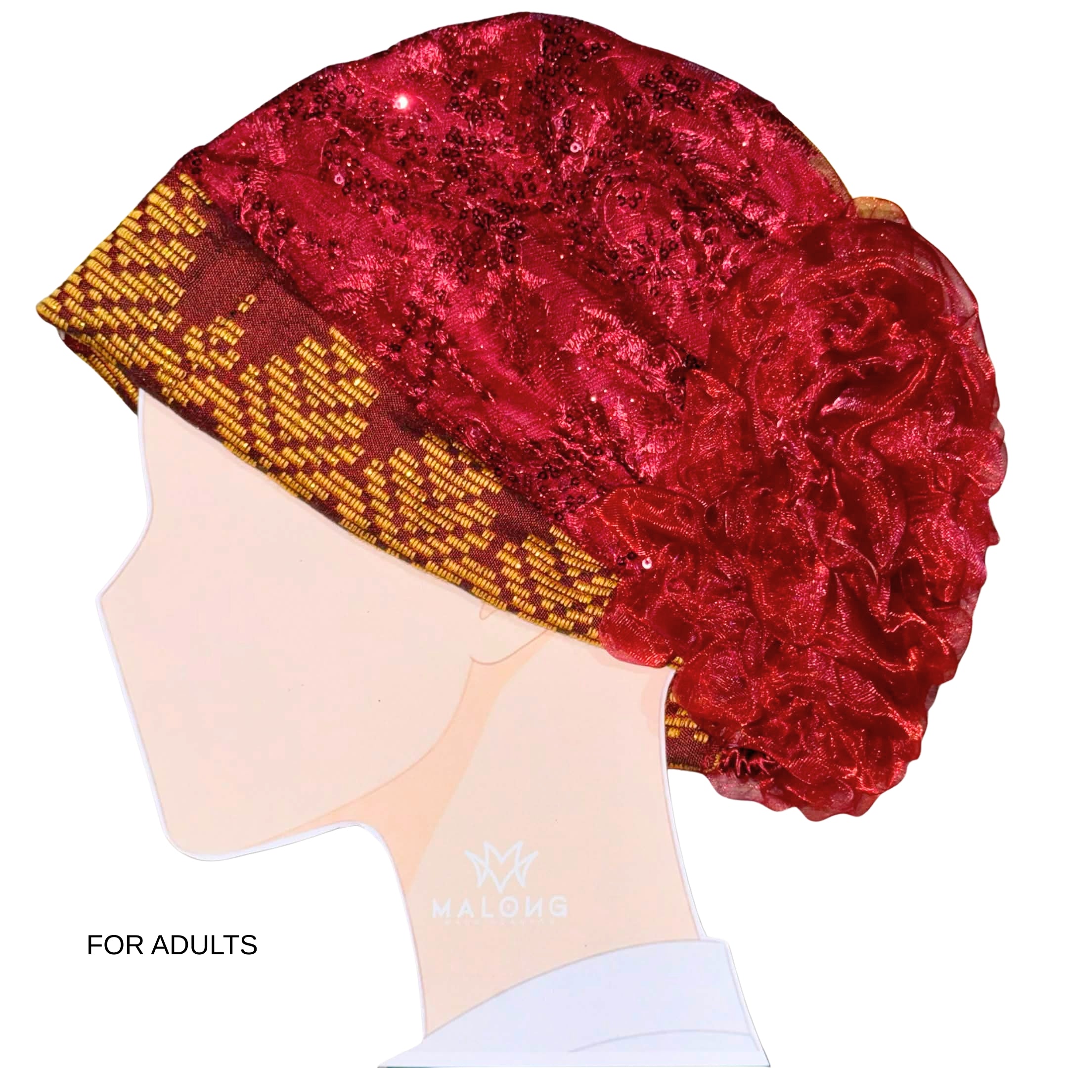 Inaul Flower Sukob – Ready-to-Wear Traditional Head Covering