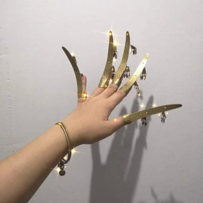 Authentic Tausug Janggay Metallic Nail Extensions – Handmade by a Cultural Master