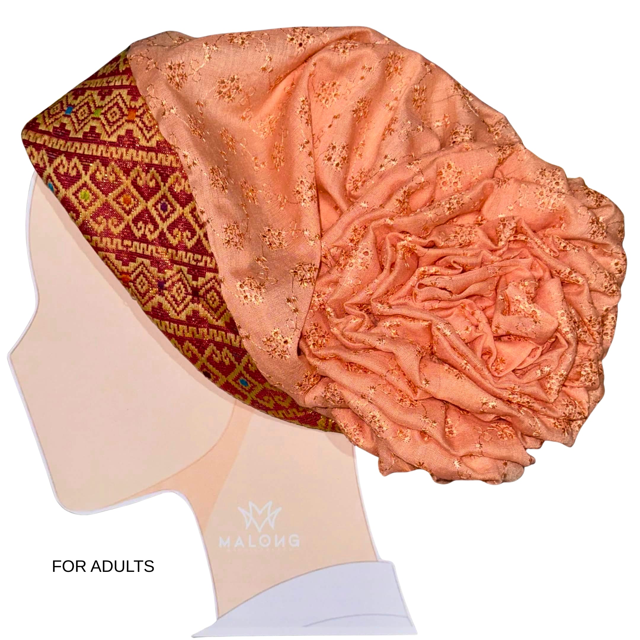 Inaul Flower Sukob – Ready-to-Wear Traditional Head Covering