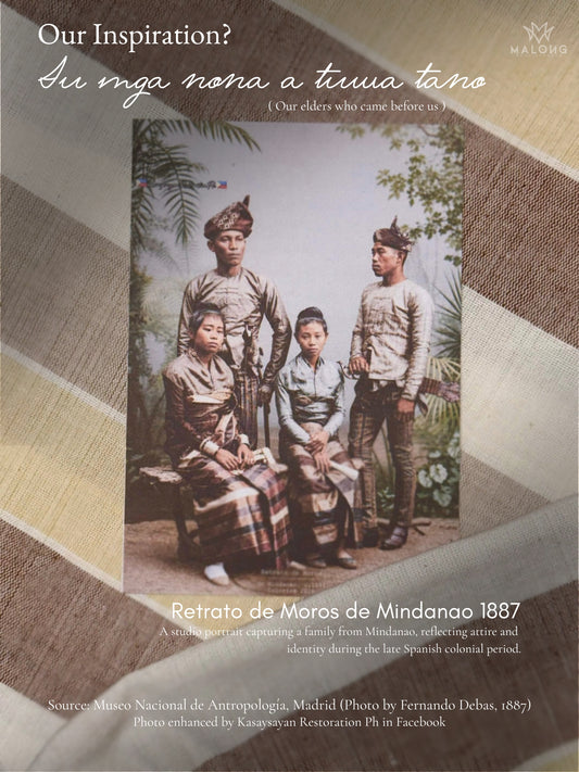 Inaul Maguindanaon Malong with Natural Pure Philippine Cotton & Natural Dye