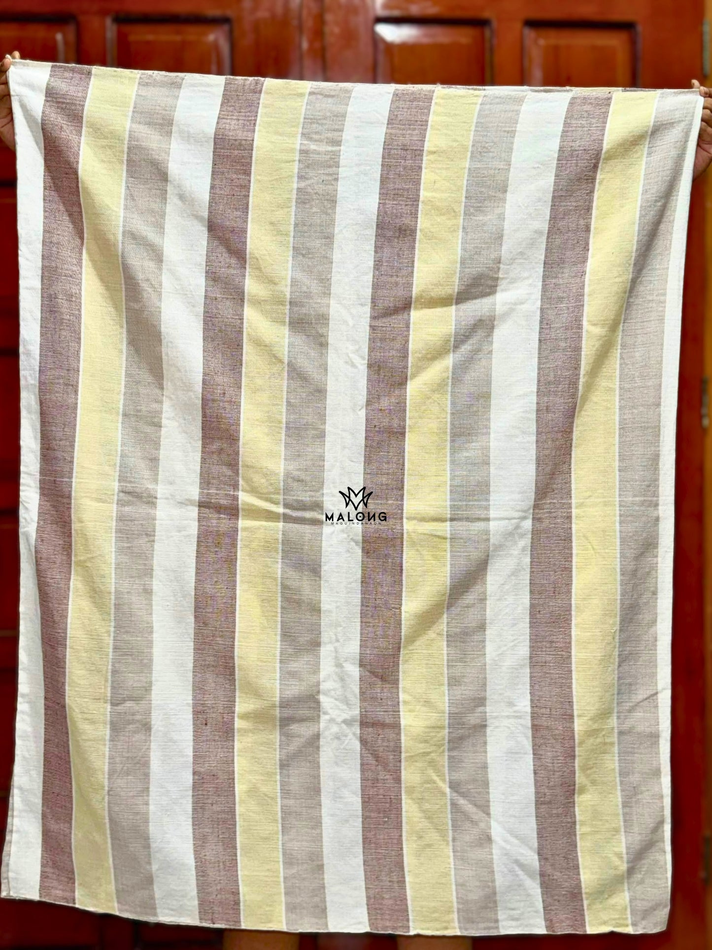 Inaul Maguindanaon Malong with Natural Pure Philippine Cotton & Natural Dye