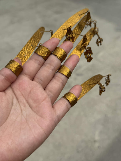 Authentic Tausug Janggay Metallic Nail Extensions – Handmade by a Cultural Master